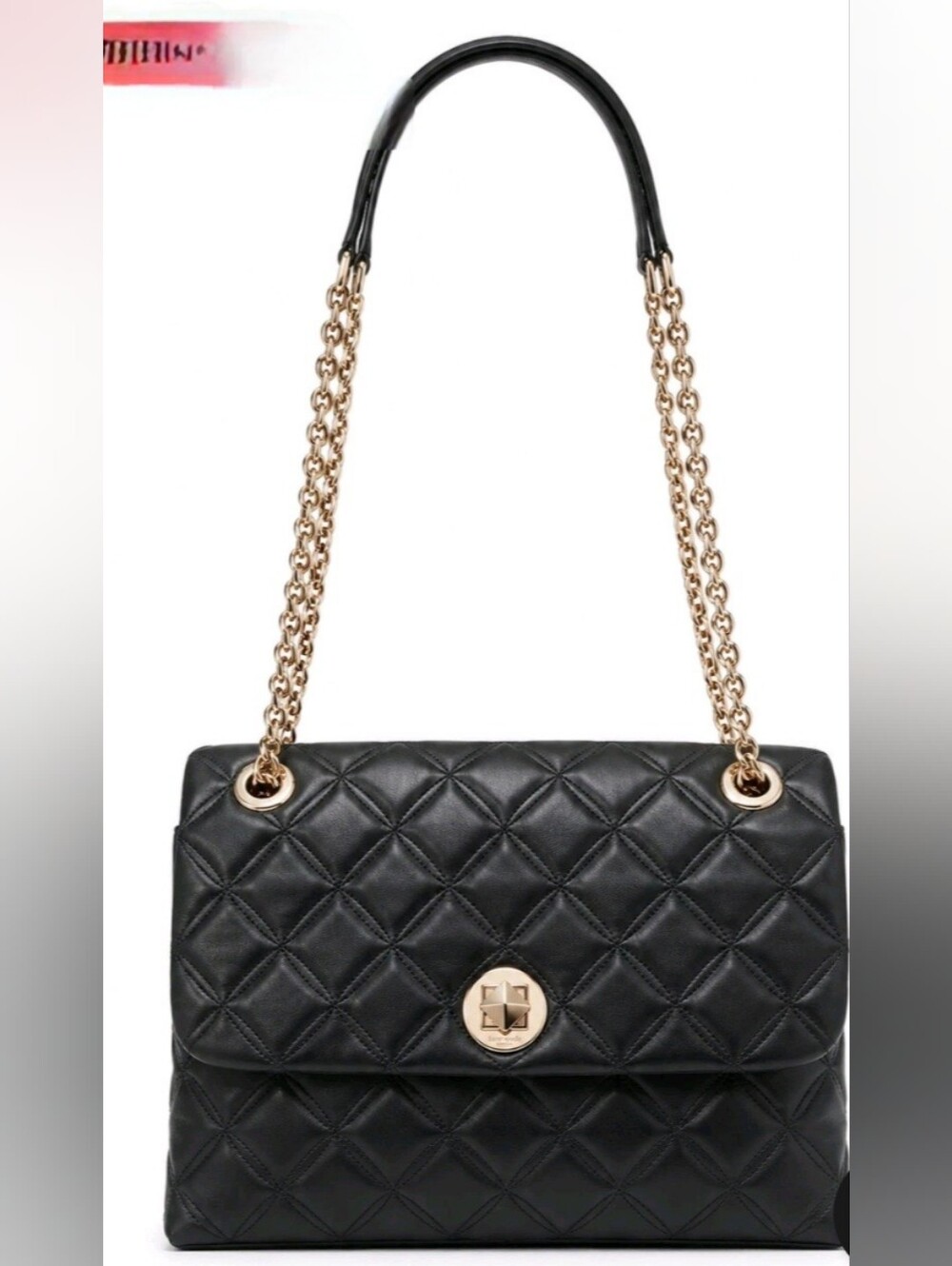 Kate Spade Black Quilted Leather Chain Shoulder Bag (Authentic